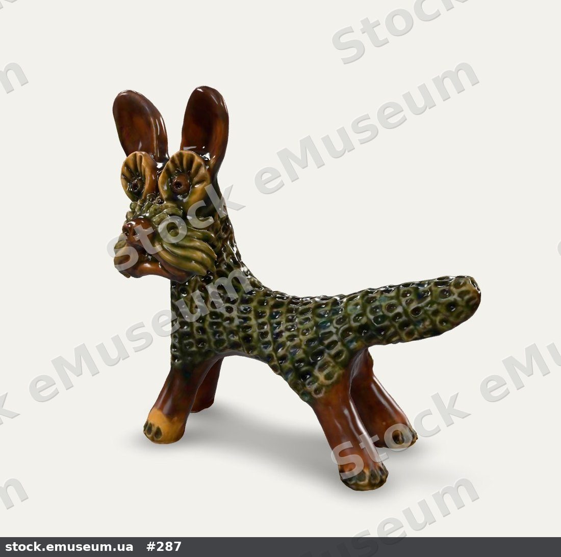 Звір вусатий. Васильківська майоліка, 3D-модель