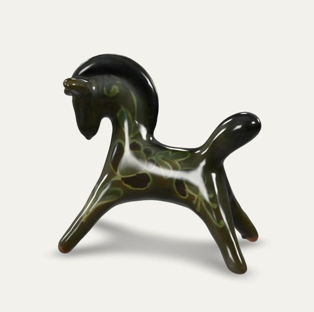 Коник. Васильківська майоліка, 3D-модель