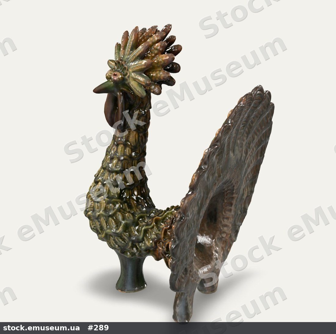 Птах. Васильківська майоліка, 3D-модель