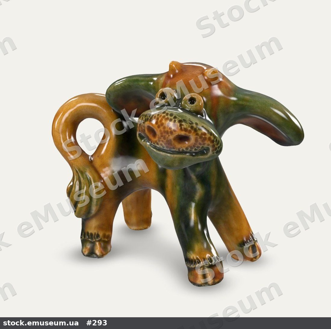 Теля. Васильківська майоліка, 3D-модель